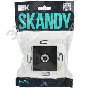 SKANDY Розетка TV проходная SK-A17Bl черный IEK - фото 2