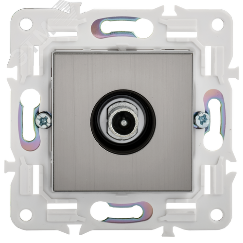 SKANDY Розетка TV проходная SK-A17N никель IEK - фото 3