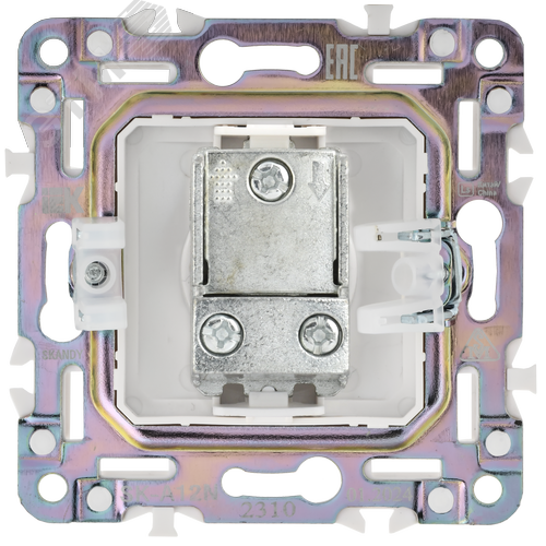 SKANDY Розетка TV проходная SK-A17N никель IEK - фото 6