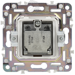SKANDY Розетка двойная TV+SAT SK-A13W арктический белый IEK - фото 5