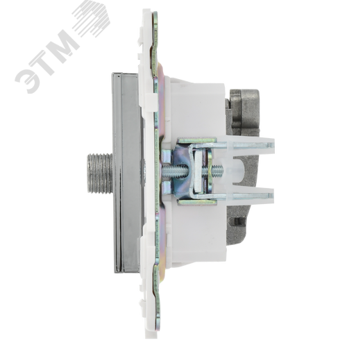 SKANDY Розетка двойная TV+SAT SK-A13N никель IEK - фото 4