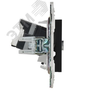 SKANDY Розетка двойная TV+RJ45 кат.5E SK-A14Bl черный IEK - фото 4