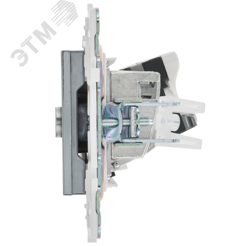 SKANDY Розетка двойная TV+RJ45 кат.5E SK-A14N никель IEK - фото 4