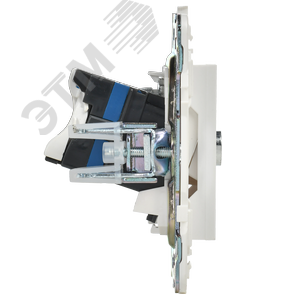 SKANDY Розетка двойная TV+RJ45 кат.6E SK-A15W арктический белый IEK - фото 4