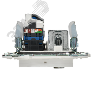 SKANDY Розетка двойная TV+RJ45 кат.6E SK-A15W арктический белый IEK - фото 5
