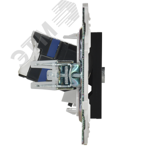 SKANDY Розетка двойная TV+RJ45 кат.6E SK-A15Bl черный IEK - фото 4