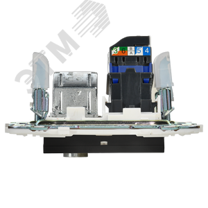 SKANDY Розетка двойная TV+RJ45 кат.6E SK-A15Bl черный IEK - фото 5