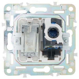 SKANDY Розетка двойная TV+RJ45 кат.6E SK-A15S серебряный IEK - фото 3