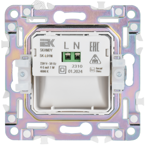 SKANDY Подсветка LED встраиваемая SK-L01N никель IEK - фото 6