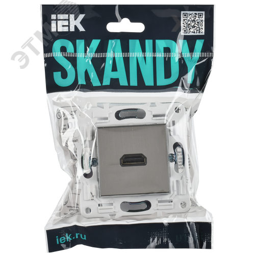 SKANDY Розетка HDMI SK-H01N никель IEK - фото 2