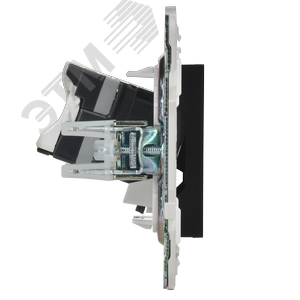 SKANDY Розетка компьютерная RJ45 кат.5E SK-K01Bl черный IEK - фото 4