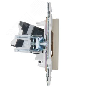 SKANDY Розетка компьютерная RJ45 кат.5E SK-K01B бежевый IEK - фото 4