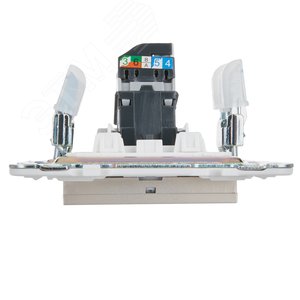 SKANDY Розетка компьютерная RJ45 кат.5E SK-K01Sh шампань IEK - фото 5