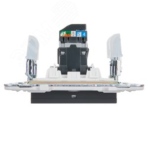 SKANDY Розетка компьютерная RJ45 кат.5E SK-K01G графит IEK - фото 5