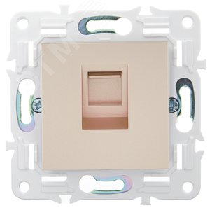 SKANDY Розетка компьютерная RJ45 кат.5E SK-K01Sa песочный IEK - фото 2