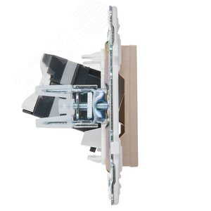 SKANDY Розетка компьютерная RJ45 кат.5E SK-K01Sa песочный IEK - фото 4