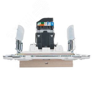 SKANDY Розетка компьютерная RJ45 кат.5E SK-K01Sa песочный IEK - фото 5