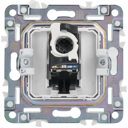SKANDY Розетка компьютерная RJ45 кат.6 SK-K02N никель IEK - фото 6