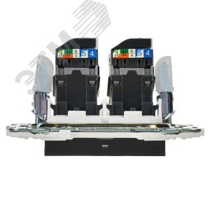 SKANDY Розетка компьютерная двойная RJ45 кат.5E SK-K03Bl черный IEK - фото 5