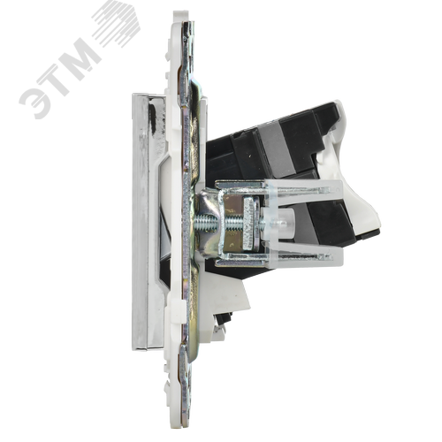 SKANDY Розетка компьютерная двойная RJ45 кат.5E SK-K03N никель IEK - фото 4