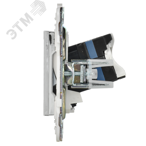 SKANDY Розетка компьютерная двойная RJ45 кат.6 SK-K04N никель IEK - фото 4
