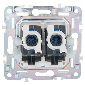 SKANDY Розетка компьютерная двойная RJ45 кат.6 SK-K04Sa песочный IEK - фото 3