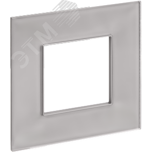 SKANDY Рамка 1-местная SK-F21Sh стекло шампань IEK - фото 1