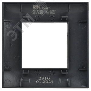SKANDY Рамка 1-местная SK-F01Bl черный IEK - фото 5