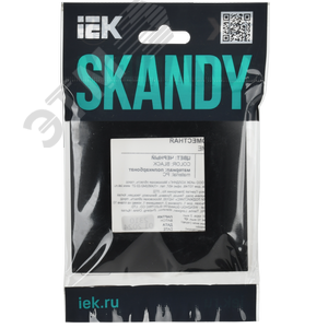 SKANDY Рамка 1-местная SK-F01Bl черный IEK - фото 6