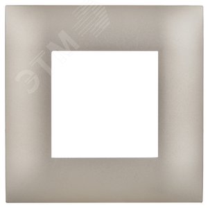 SKANDY Рамка 1-местная SK-F01Sh шампань IEK - фото 2