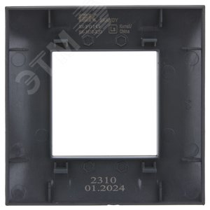 SKANDY Рамка 1-местная SK-F01G графит IEK - фото 3