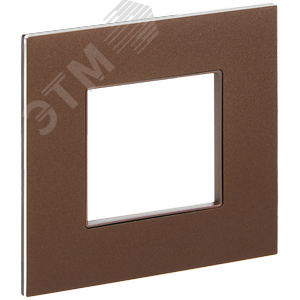 SKANDY Рамка 1-местная SK-F31Br металл шоколад IEK - фото 1