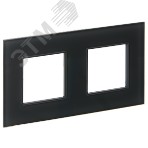 SKANDY Рамка 2-местная SK-F22G стекло графит IEK - фото 1