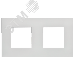 SKANDY Рамка 2-местная SK-F02W арктический белый IEK - фото 2