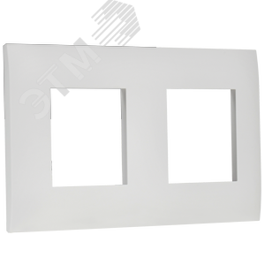 SKANDY Рамка 2-местная SK-F02W арктический белый IEK - фото 3