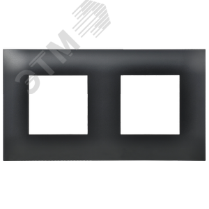 SKANDY Рамка 2-местная SK-F02Bl черный IEK - фото 2