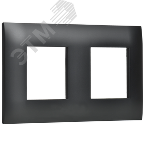 SKANDY Рамка 2-местная SK-F02Bl черный IEK - фото 3
