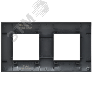 SKANDY Рамка 2-местная SK-F02Bl черный IEK - фото 5