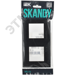 SKANDY Рамка 2-местная SK-F02Bl черный IEK - фото 6