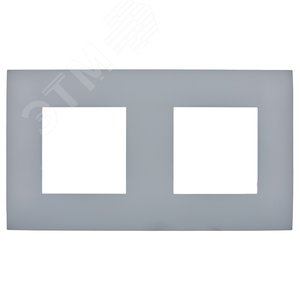 SKANDY Рамка 2-местная SK-F02Gr серый IEK - фото 2