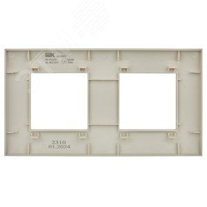 SKANDY Рамка 2-местная SK-F01B бежевый IEK - фото 3