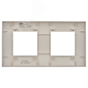 SKANDY Рамка 2-местная SK-F02S серебряный IEK - фото 3