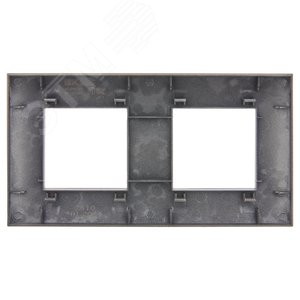 SKANDY Рамка 2-местная SK-F02Sh шампань IEK - фото 3