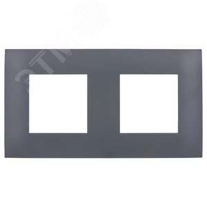 SKANDY Рамка 2-местная SK-F02T титан IEK - фото 2