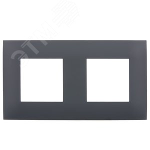 SKANDY Рамка 2-местная SK-F02G графит IEK - фото 2