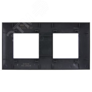 SKANDY Рамка 2-местная SK-F02G графит IEK - фото 3