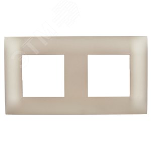 SKANDY Рамка 2-местная SK-F02Sa песочный IEK - фото 2