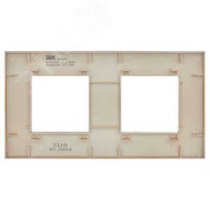 SKANDY Рамка 2-местная SK-F02Sa песочный IEK - фото 3