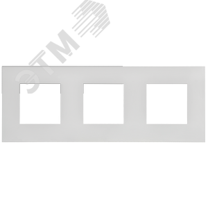 SKANDY Рамка 3-местная SK-F03W арктический белый IEK - фото 3