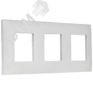 SKANDY Рамка 3-местная SK-F03W арктический белый IEK - фото 4